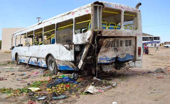 31 blessés suite à la déviation d’un bus de sa trajectoire à Bouira