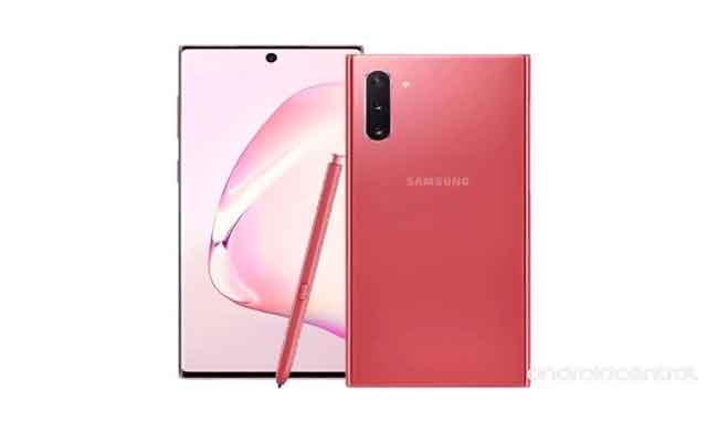 Et voici à quoi ressemble le Galaxy Note 10 en rose