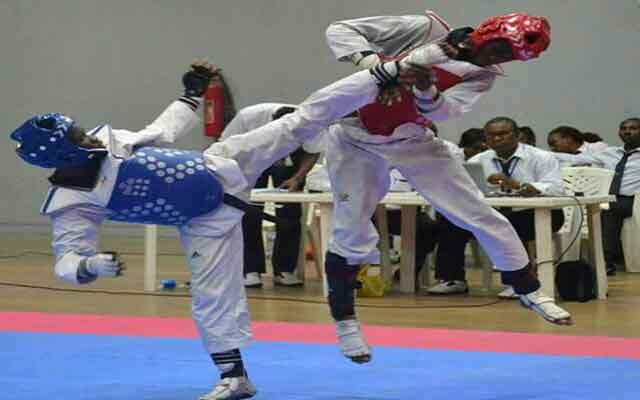 La présidente de la fédération nigériane de taekwondo salue les médaillés des Jeux africains de 2019