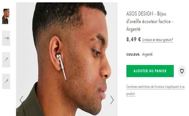 ASOS, site de vêtements, commercialise désormais des accessoires… en forme d’AirPods