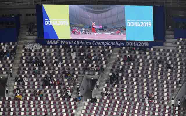 Championnats du monde d'athlétisme à Doha : haut niveaux de performance mais gradins presque vident