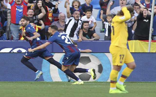 Barcelone s’effondre 3-1 devant Levante