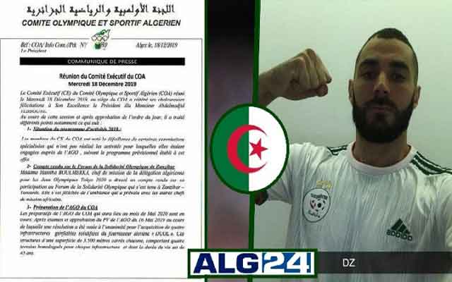L’Algérie a décerné la médaille du mérite olympique à Benzema