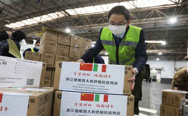 Une première aide médicale de la chine arrive en Algérie