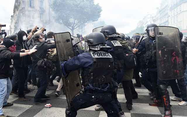 Affrontements avec la police dans des manifestations à paris