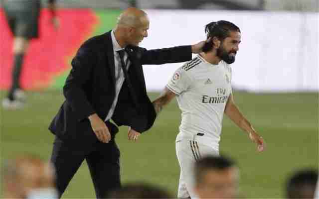 Zidane explique la situation avec Isco suite aux rumeurs à son sujet
