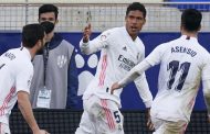 Varane sauve Real Madrid d'une défaite contre Huesca