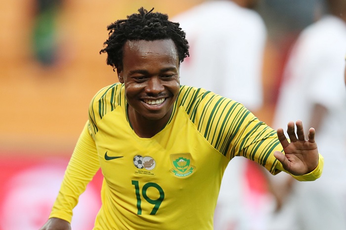 Potter a mis en doute la participation de Percy Tau à l'équipe de Bafana Bafana