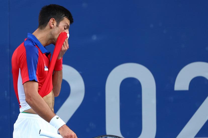Djokovic, blessé, quitte les JO de Tokyo les mains vides