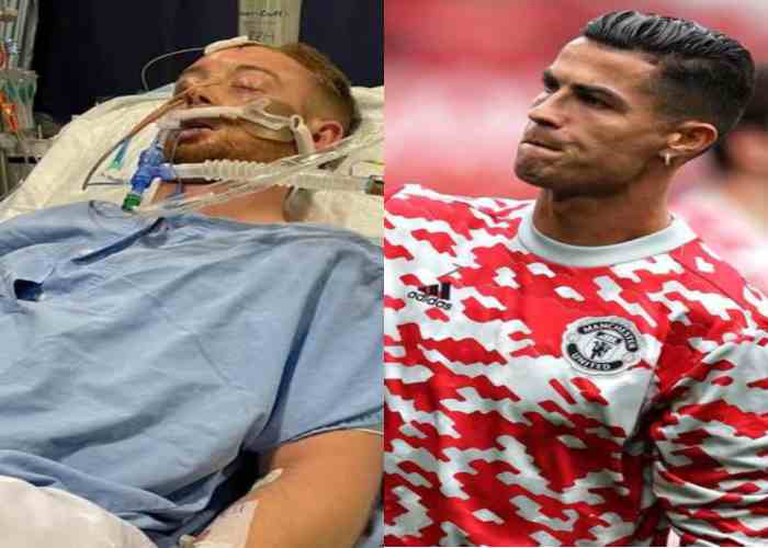 Ronaldo soutient un joueur britannique en soins intensifs