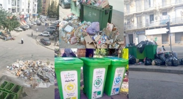 Un grand merci aux généraux, partout où vous tournez la tête en Algérie, les déchets en plastique et les ordures devant vous
