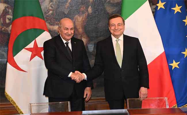 Tebboune et Mario Draghi signent 15 accords de coopération entre l’Algérie et l’Italie