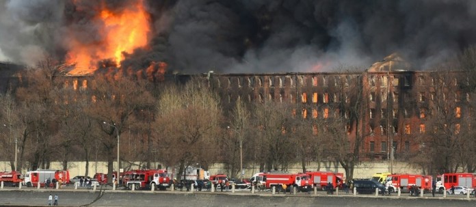 Incendie dans un bâtiment de (FSB) en Russie
