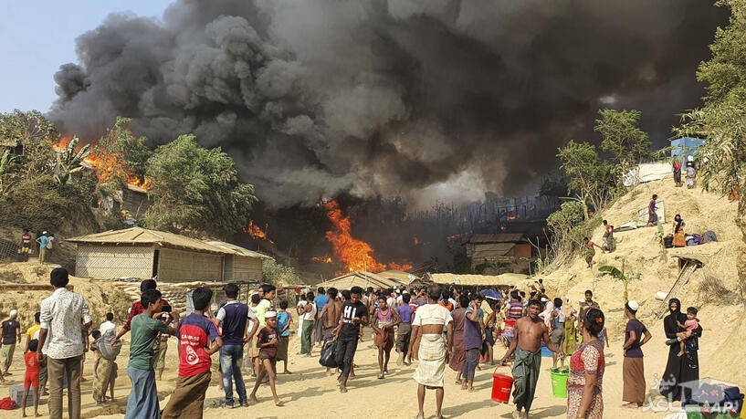 Bangladesh : des milliers de personnes sans abri après l'incendie du camp des Rohingyas