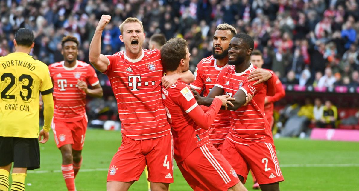 le FC Bayern à nouveau en tête de la Bundeslig 4: 2 contre Dortmund lors des débuts de Tuchel