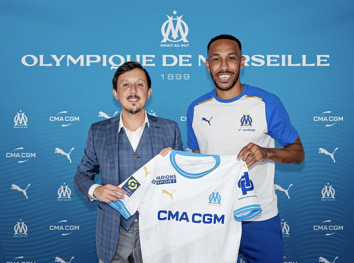 Aubameyang débarque à l'Olympique de Marseille