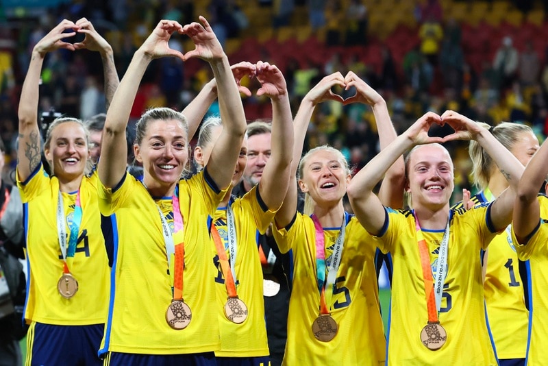 La Suède bat l'Australie et termine troisième de la Coupe du monde féminine.