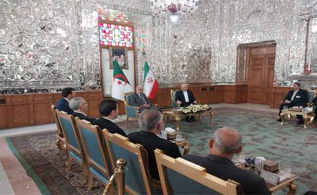 Boughali rencontre son homologue iranien à Téhéran