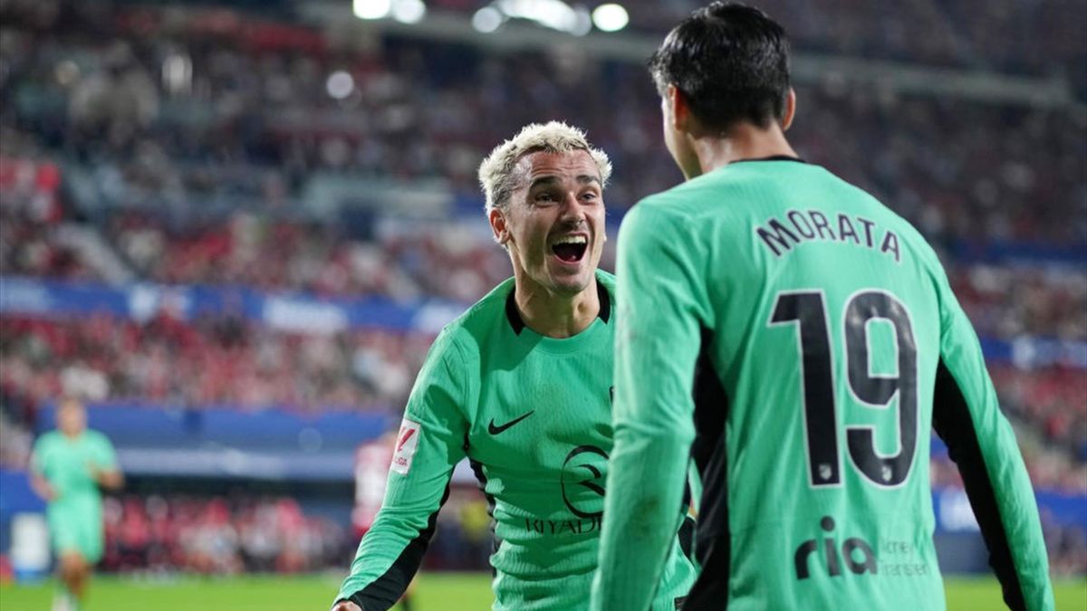 L'Atletico Madrid a remporté une victoire 2-0 contre Osasuna lors d'un match tendu en Liga.