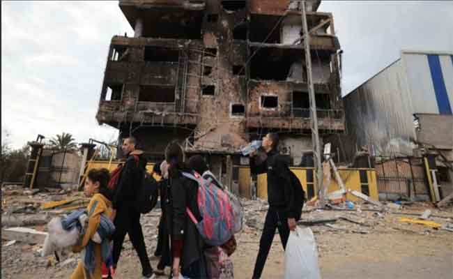 Large acceptation internationale de l’accord de cessez-le-feu temporaire pour une période de quatre jours. à Gaza