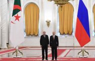 1er novembre : Vladimir Poutine adresse une lettre de félicitations à Tebboune