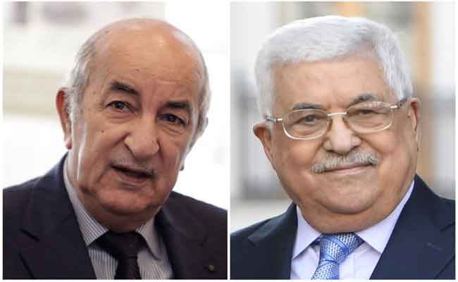 Tebboune reçoit un message écrit du Président de l’État de Palestine
