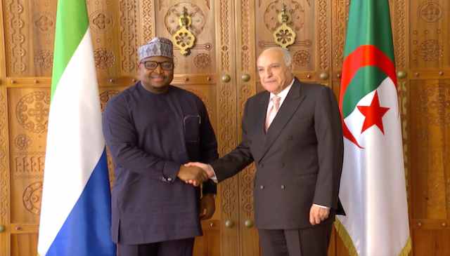 Discussions sur l'ouverture d'ambassades entre l'Algérie et la Sierra Leone