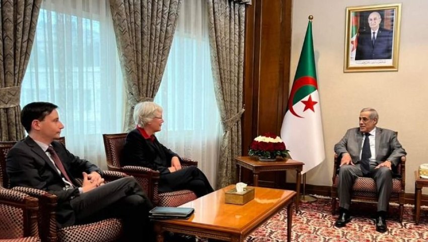Quelles sont les perspectives de partenariat industriel évoquées lors de la réunion entre le Premier ministre algérien et l'ambassadrice allemande ?