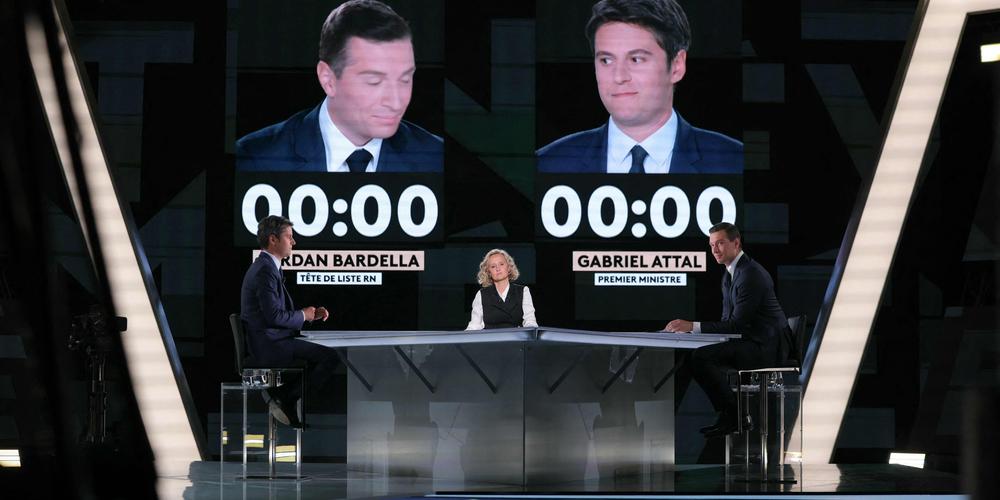 Débat télévisé crucial : Attal et Bardella confrontent leurs idées à deux semaines des élections européennes