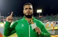 Oussama Khennoussi décroche la médaille d'or au lancer du disque lors des Championnats d’Afrique d’athlétisme