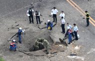 L'Explosion d'une bombe de la Seconde Guerre mondiale à l'aéroport de Miyazaki