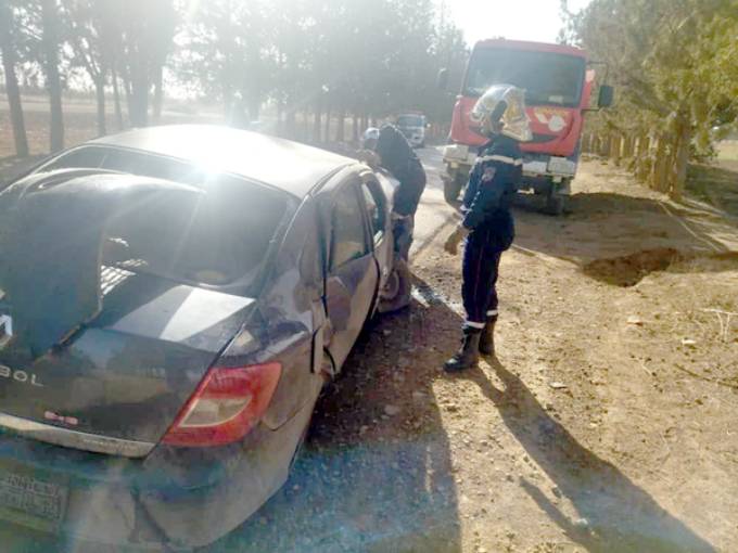 Accidents de la route à Sidi Bel Abbés : Carambolage et sortie de route font plusieurs blessés