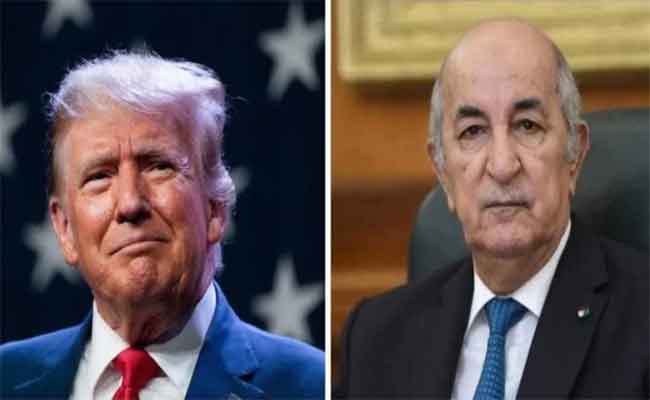 Lettre de félicitations de Abdelmadjid Tebboune à Donald Trump