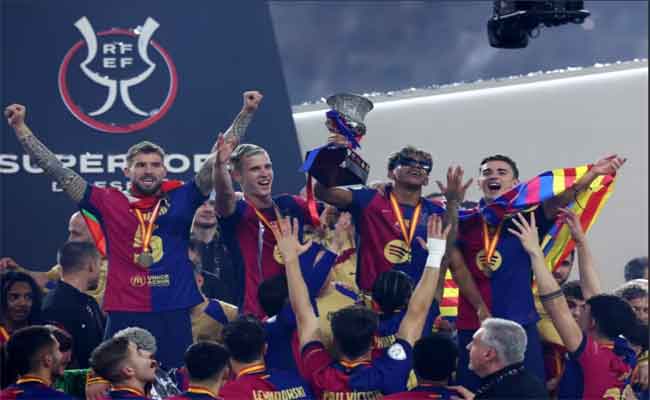 Supercoupe d'Espagne 2025 : Barcelone écrase le Real Madrid 5-2 et remporte le trophée