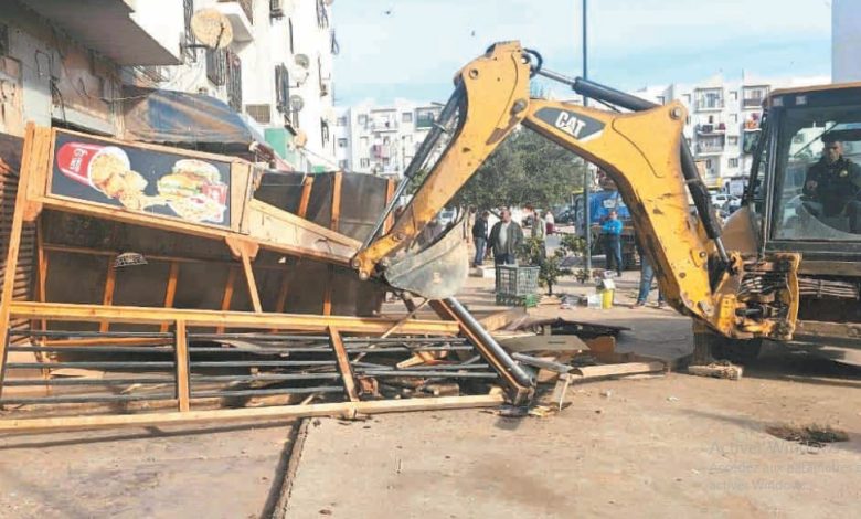 Oran : Opération de libération des trottoirs et de lutte contre l’occupation illégale