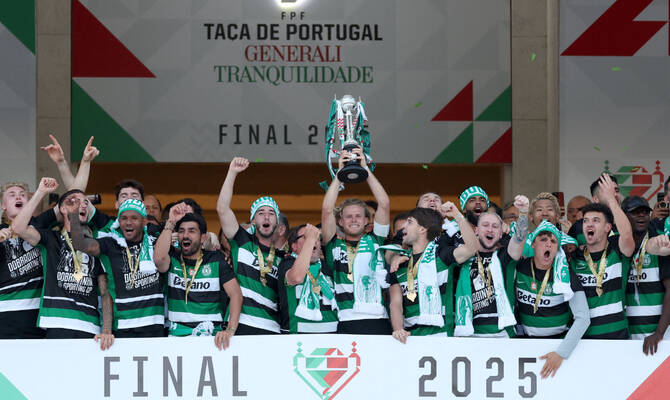 Le Sporting Lisbonne triomphe en finale de la Coupe du Portugal et signe un doublé historique