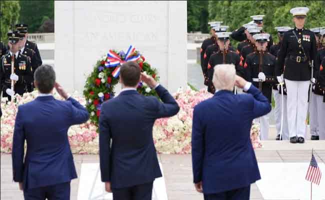 Donald Trump rend hommage aux soldats américains lors du Memorial Day à Arlington
