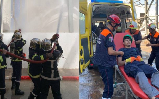 Manœuvre simulée de la Protection civile à l’usine AGCB SIM à Tafraoui