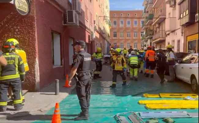 Explosion dévastatrice dans un bar de Madrid : 25 blessés, dont plusieurs graves, et une enquête ouverte sur une possible fuite de gaz