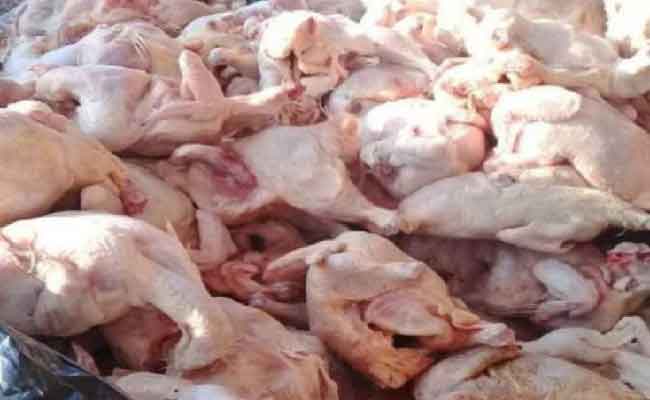 M’sila : Saisie de 23,24 quintaux de viandes blanches impropres à la consommation
