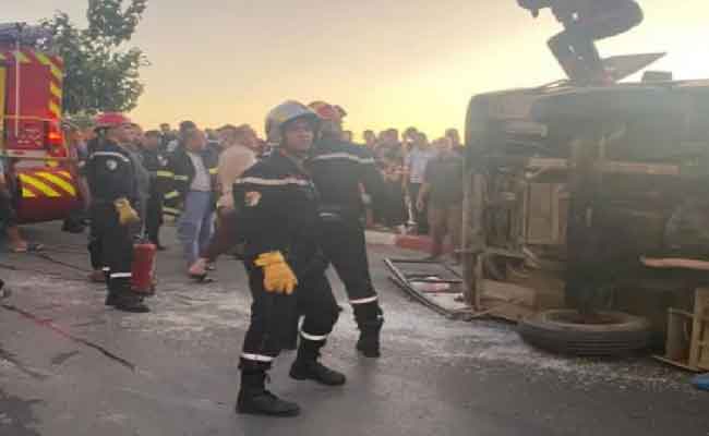 Accident de la route à Médéa : 22 blessés dans le renversement d’un autocar à Aïn El Jerda