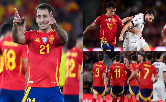 La Roja s’impose sans peine face à la Géorgie (2-0) et consolide sa place de leader
