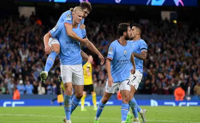 Ligue des champions : Manchester City domine Dortmund, l’Inter invincible, Barcelone tenu en échec
