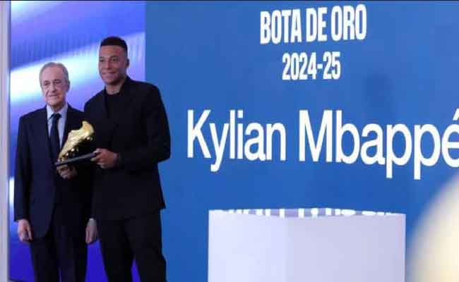 Kylian Mbappé honoré au Real Madrid : un Soulier d'Or qui marque l'histoire