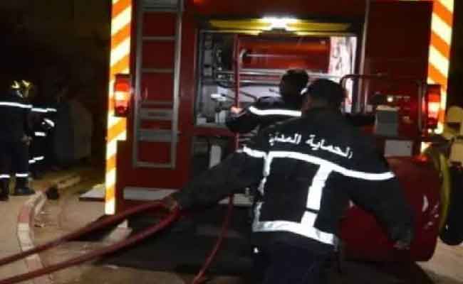 Intervention de la Protection civile à Aïn Taya pour un incendie dans un parc de voitures anciennes