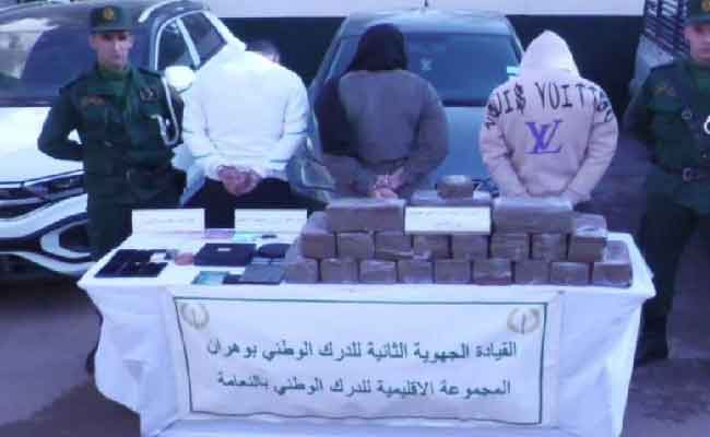 Démantèlement d’un réseau de trafic de drogue à Mecheria : 51 kg de kif traité saisis