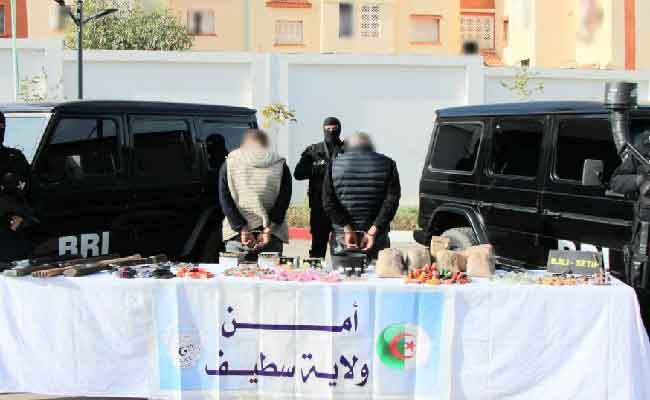 Sétif : Arrestation de 2 individus en possession d’armes artisanales et de 35 kg de poudre à canon