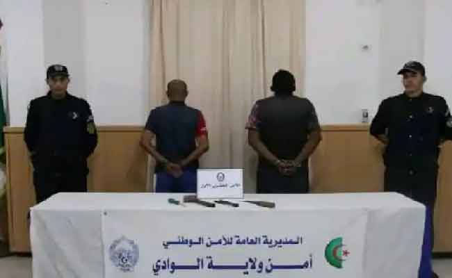 El Oued : Arrestation de 2 individus pour vol et sabotage de câbles téléphoniques fixes