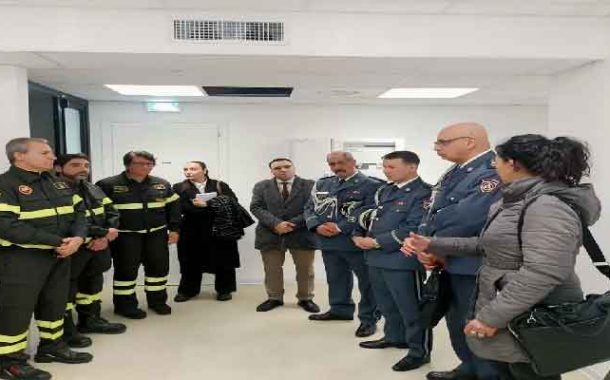 Visite en Italie : le colonel Boualem Bourelaf explore les centres de formation des sapeurs-pompiers italiens