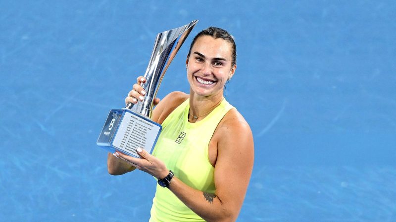 Tennis : Aryna Sabalenka remporte le tournoi international de Brisbane